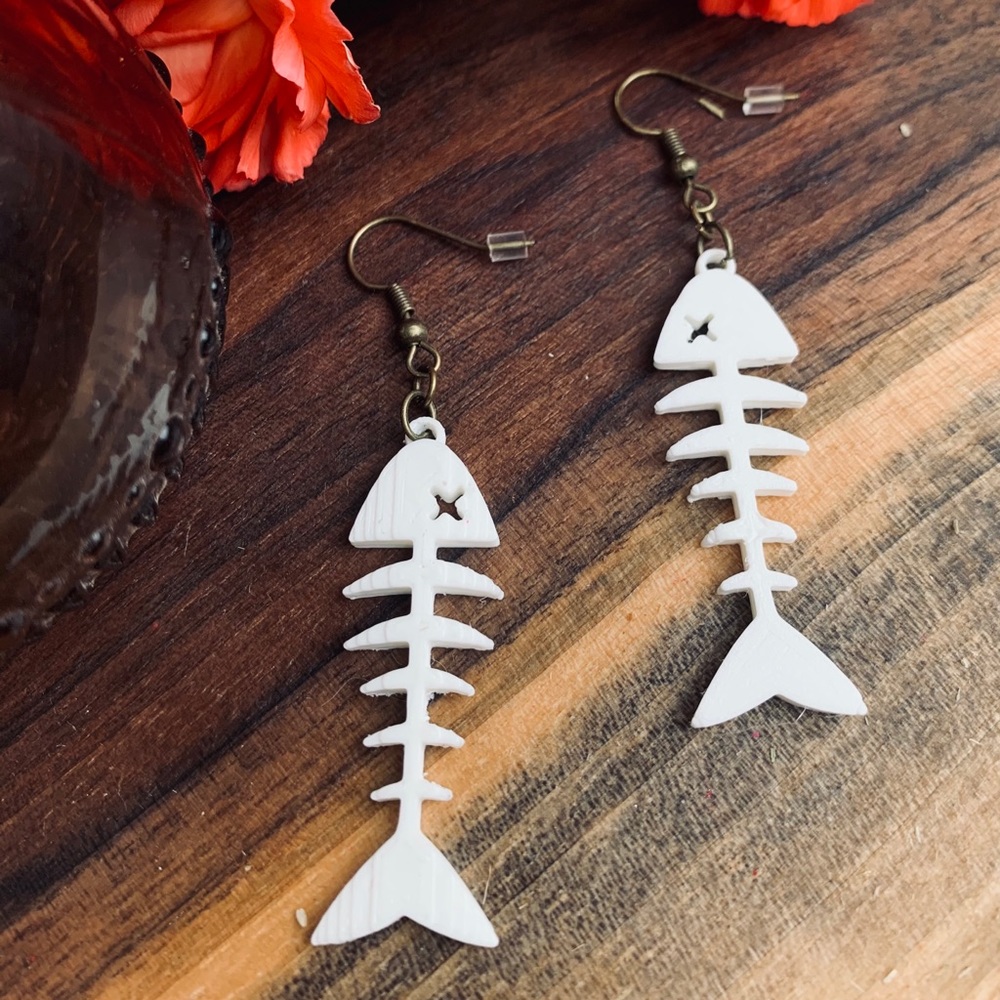 Fish Bones Earrings
